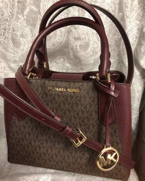 New Michael Kors Merlot Kimberly Satchel 